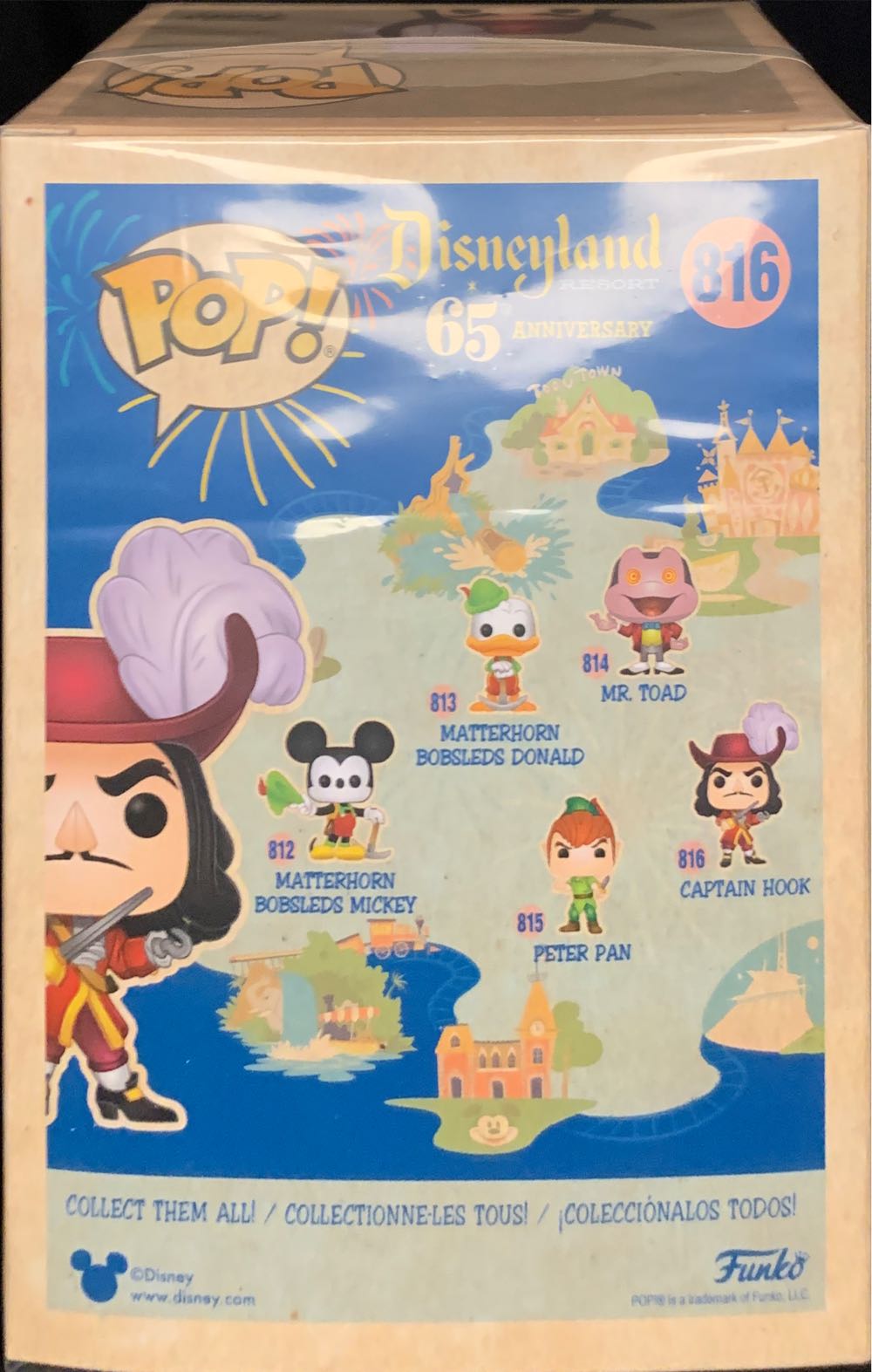 816-Captain Hook - Peter Pan vinyl figure collectible [Barcode 889698513753] - Main Image 3