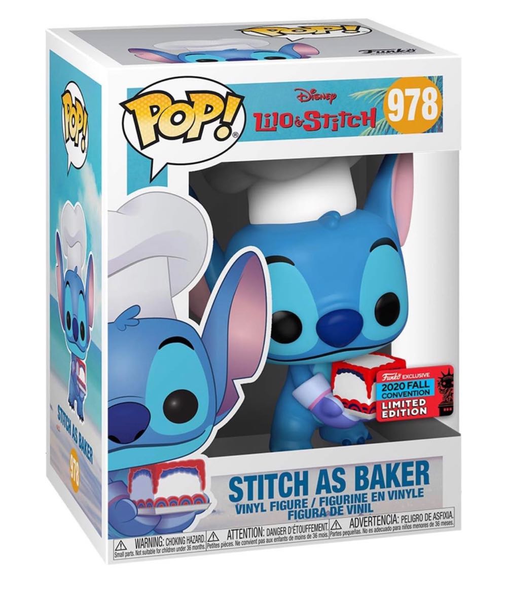 Stitch: Stitch as Baker, #978 - Lilo and Stitch vinyl figure collectible [Barcode 889698506694] - Main Image 3