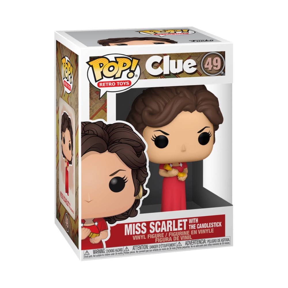 Clue: Miss Scarlet with the Candlestick - Clue vinyl figure collectible [Barcode 889698514521] - Main Image 2