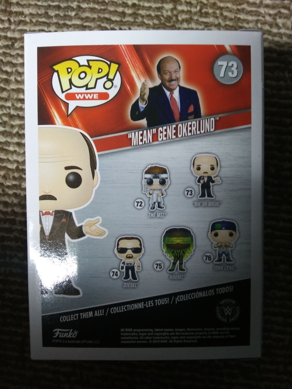 WWE:  73 “Mean” Gene Okerlund - WWE vinyl figure collectible [Barcode 889698468442] - Main Image 2