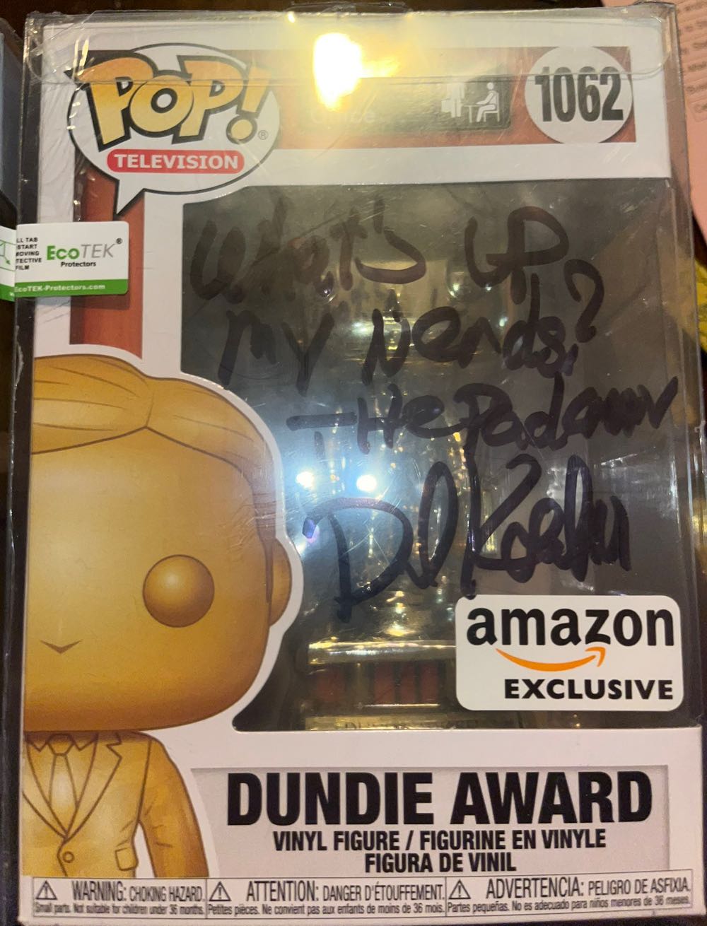 The Office: Dundie Award (Chrome) (Gold) - Funko vinyl figure collectible [Barcode 889698520775] - Main Image 2