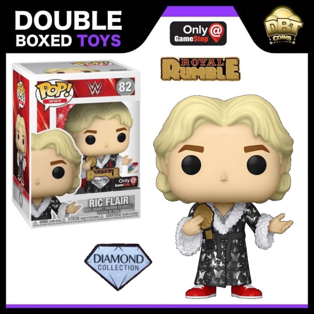 Ric Flair (Royal Rumble 92)(Diamond) (with Pin) - WWE vinyl figure collectible - Main Image 3