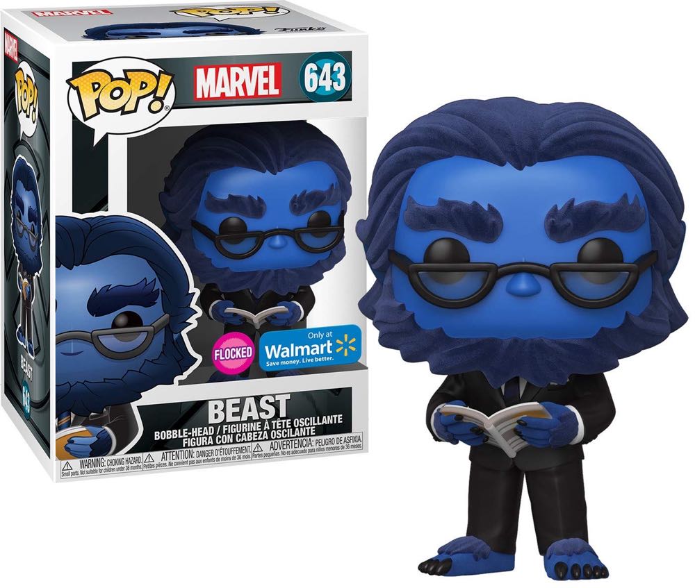 Marvel X-men: Beast, #643 (Flocked) - Marvel Universe vinyl figure collectible [Barcode 889698496131] - Main Image 3