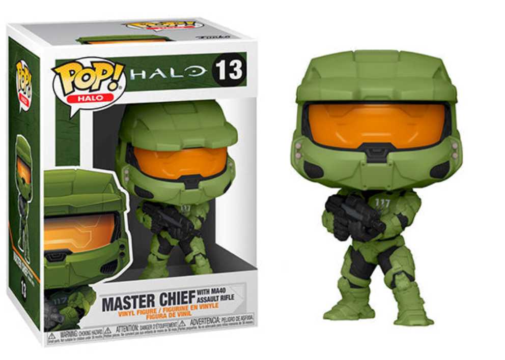 Master Chief with MA40 Assault Rifle - Halo vinyl figure collectible [Barcode 889698511025] - Main Image 3