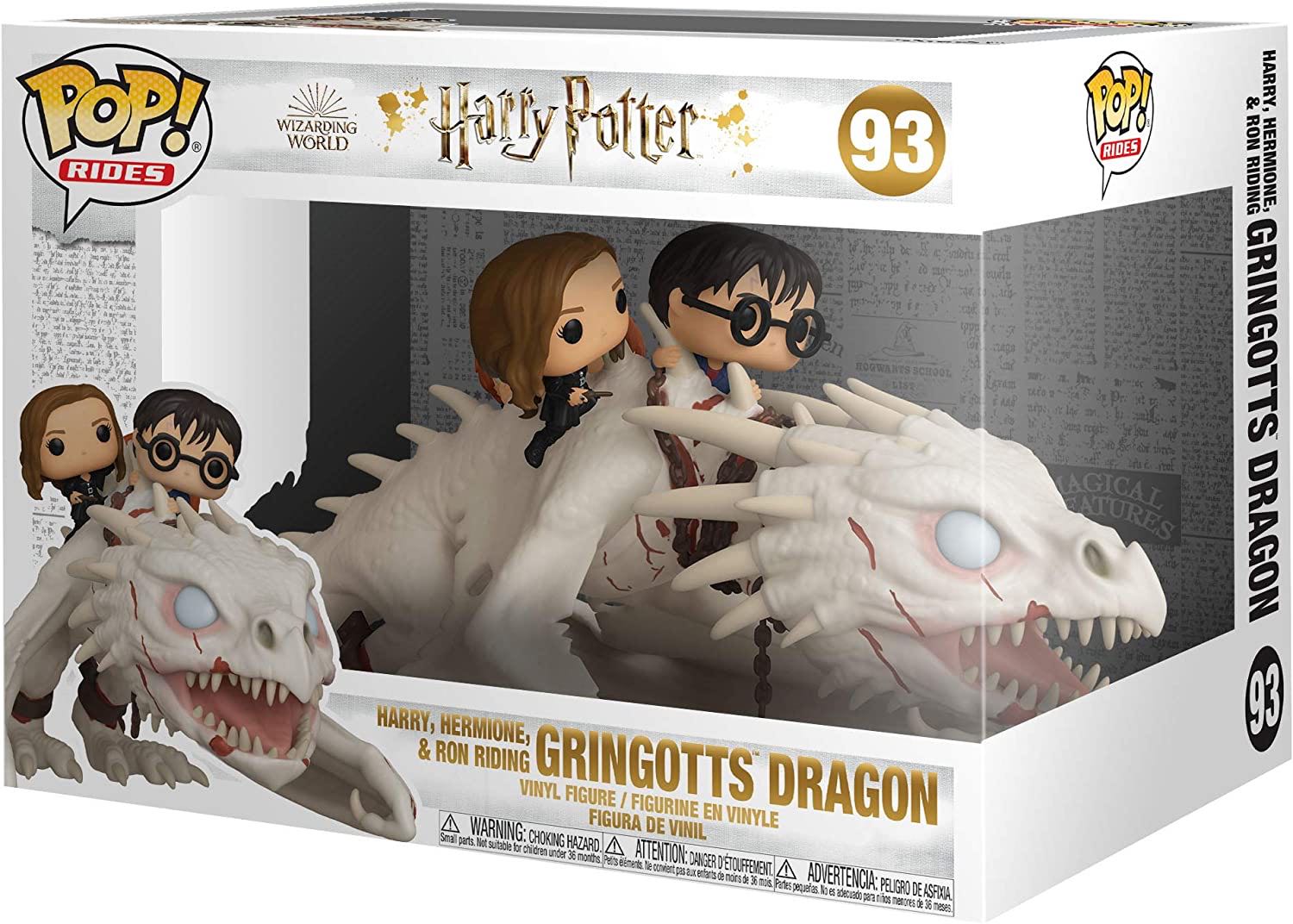 Ukrainian Ironbelly with Harry, Ron & Hermione - Harry Potter vinyl figure collectible [Barcode 889698508155] - Main Image 2