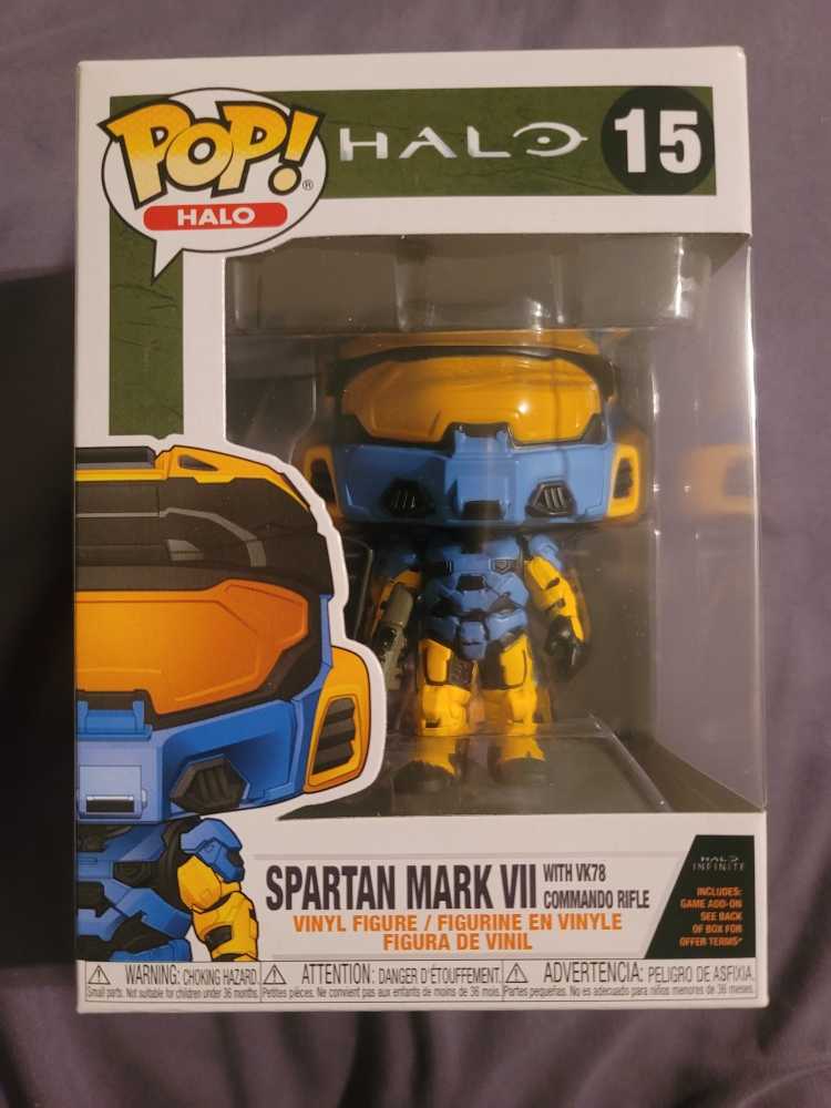 Spartan Mark VII (with VK78 Commando Rifle) - Halo vinyl figure collectible [Barcode 889698511049] - Main Image 2