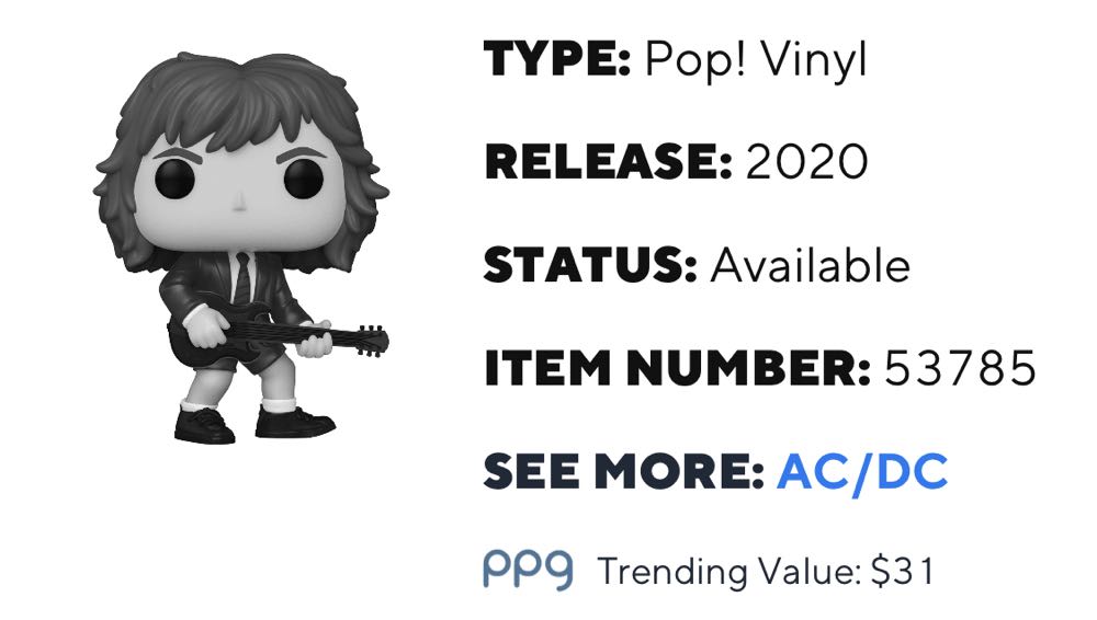 Back In Black (AC/DC) - AC/DC vinyl figure collectible [Barcode 889698537858] - Main Image 3