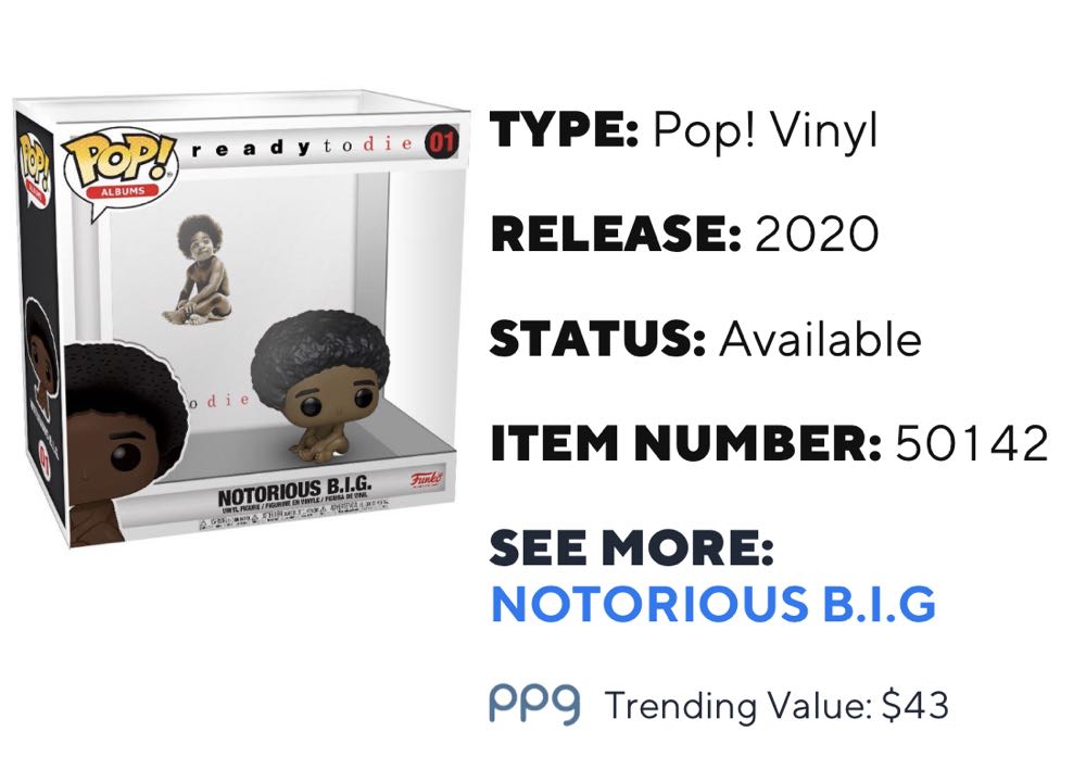 Ready To Die (Notorious B.I.G.) - Notorious B.I.G. vinyl figure collectible [Barcode 889698501422] - Main Image 4