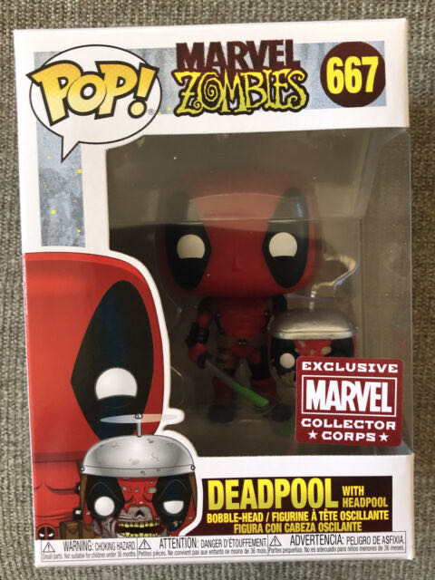 Deadpool (with Headpool) - Zombies vinyl figure collectible [Barcode 889698498678] - Main Image 2