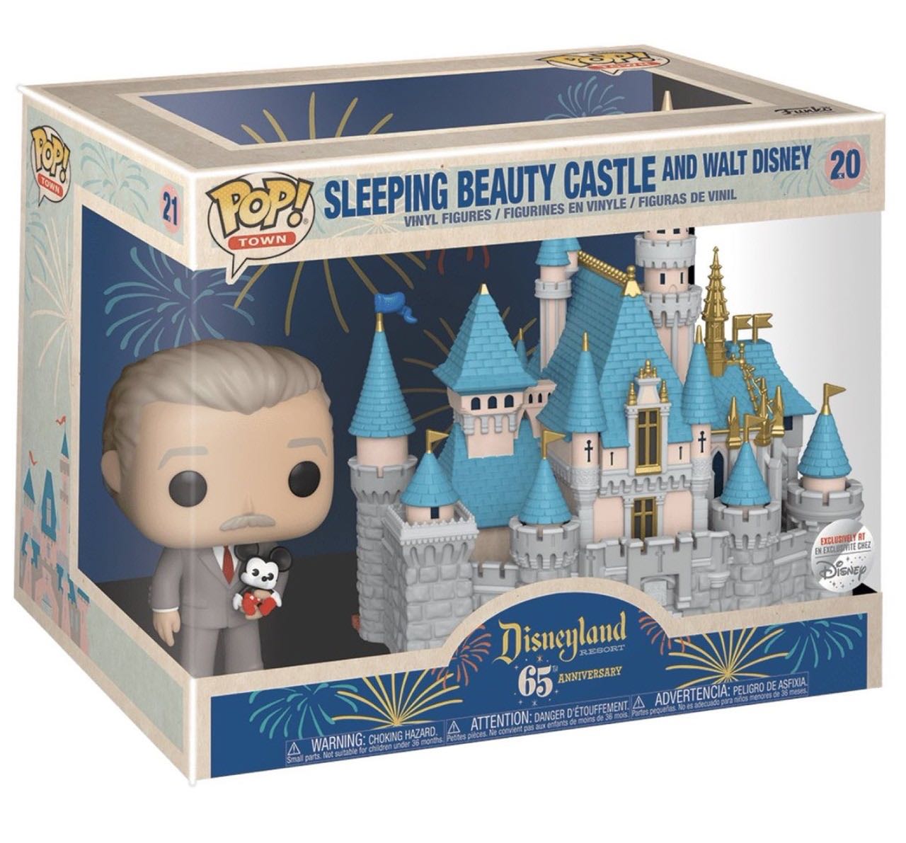Sleeping Beauty Castle And Walt Disney - Disney Parks vinyl figure collectible [Barcode 889698518963] - Main Image 2