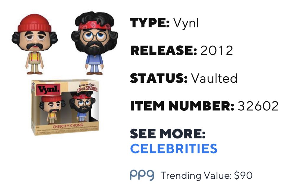Cheech + Chong  vinyl figure collectible [Barcode 889698326025] - Main Image 3