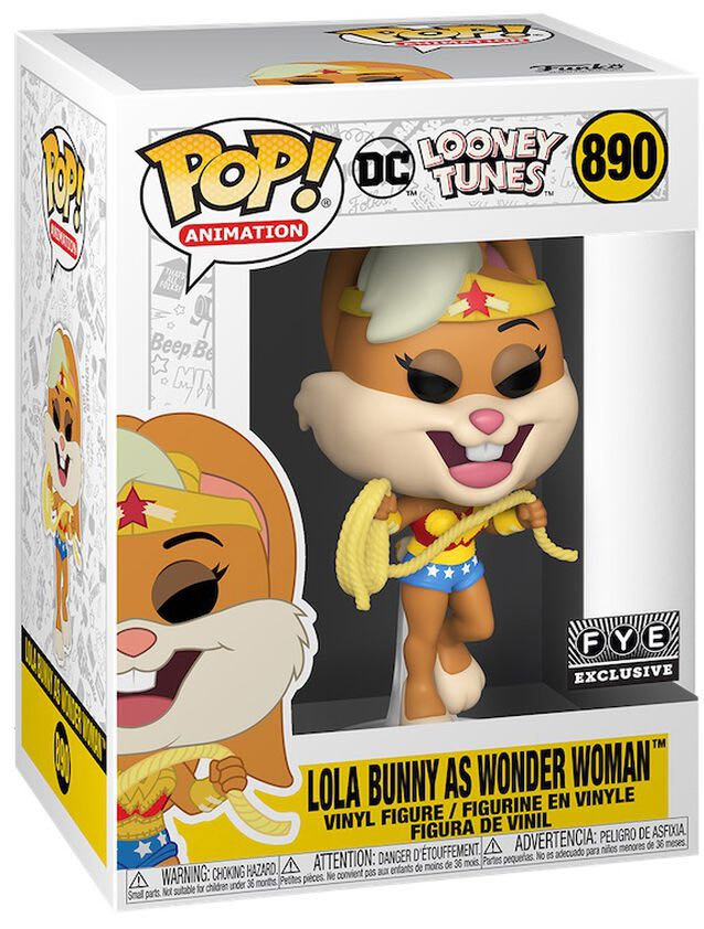 Lola Bunny as Wonder Woman - DC Universe vinyl figure collectible [Barcode 889698517355] - Main Image 2