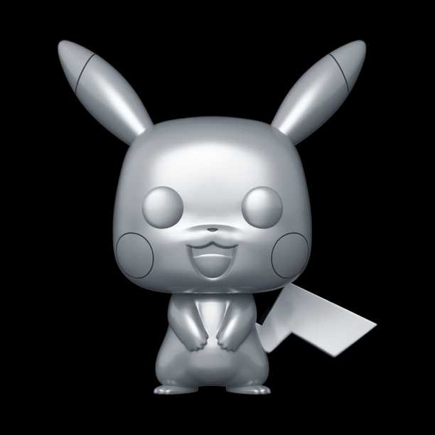 #353: Pikachu [Jumbo] [Silver Metallic] - Pokémon vinyl figure collectible [Barcode 889698545884] - Main Image 2