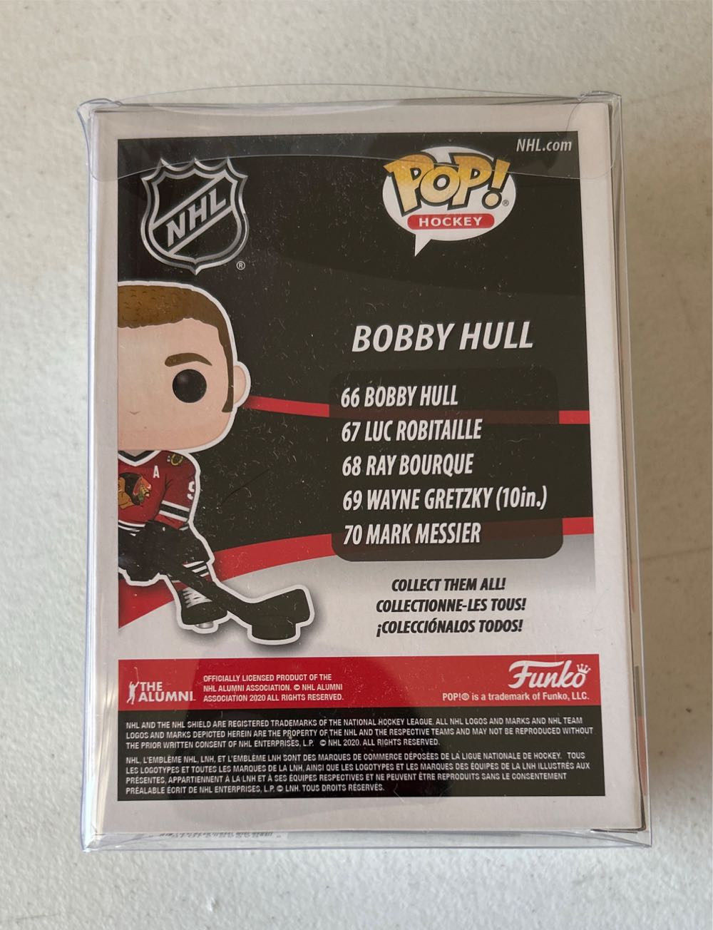 #66 Hockey: NHL Chicago Blackhawks: Bobby Hull (Autograph) - Funko vinyl figure collectible [Barcode 889698510189] - Main Image 3