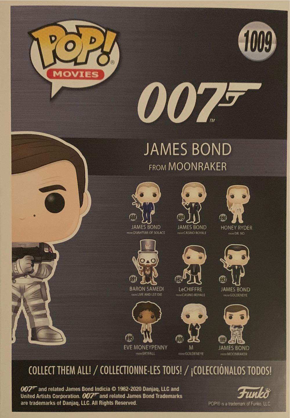 James Bond (from Moonraker) - 007 vinyl figure collectible [Barcode 889698356367] - Main Image 3
