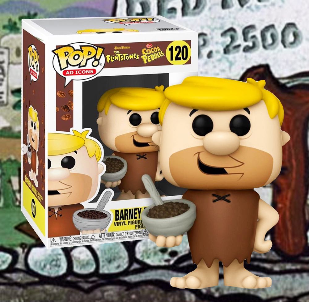 Barney Rubble W/ Cereal - Flintstones vinyl figure collectible [Barcode 889698538602] - Main Image 2
