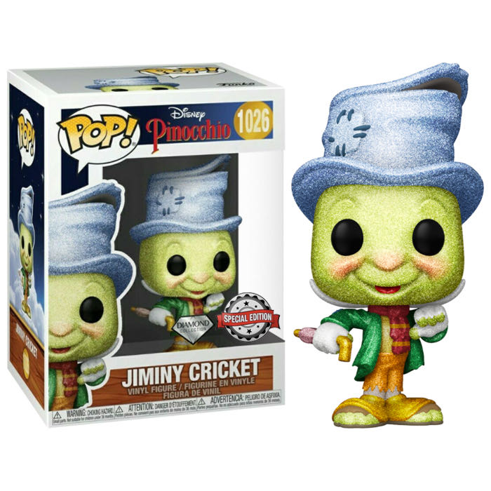 Jiminey Cricket (Diamond edition) Tattered - Pinocchio vinyl figure collectible [Barcode 889698516709] - Main Image 4