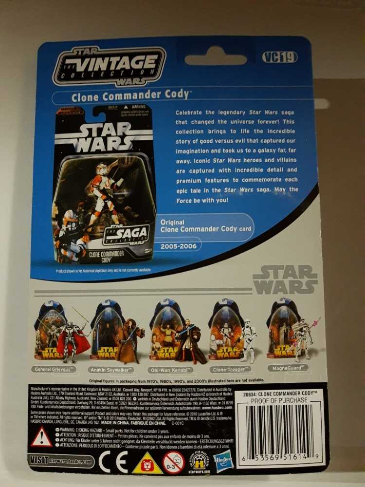 Star wars The Vintage Collection Clone Commander Cody - Star Wars vinyl figure collectible [Barcode 653569516149] - Main Image 2