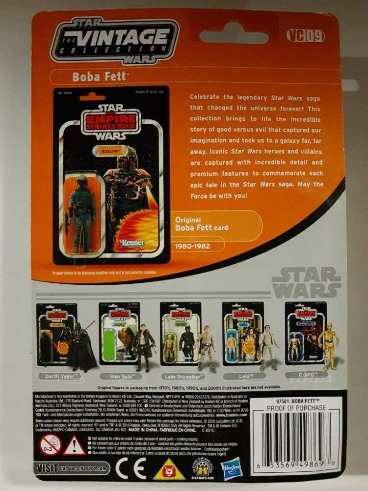 Star Wars The Vintage Collection Boba Fett - Star Wars vinyl figure collectible [Barcode 653569498698] - Main Image 2