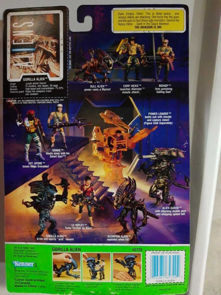 Aliens - Gorilla Queen with Face Hugger - Alien vinyl figure collectible [Barcode 076281657202] - Main Image 2