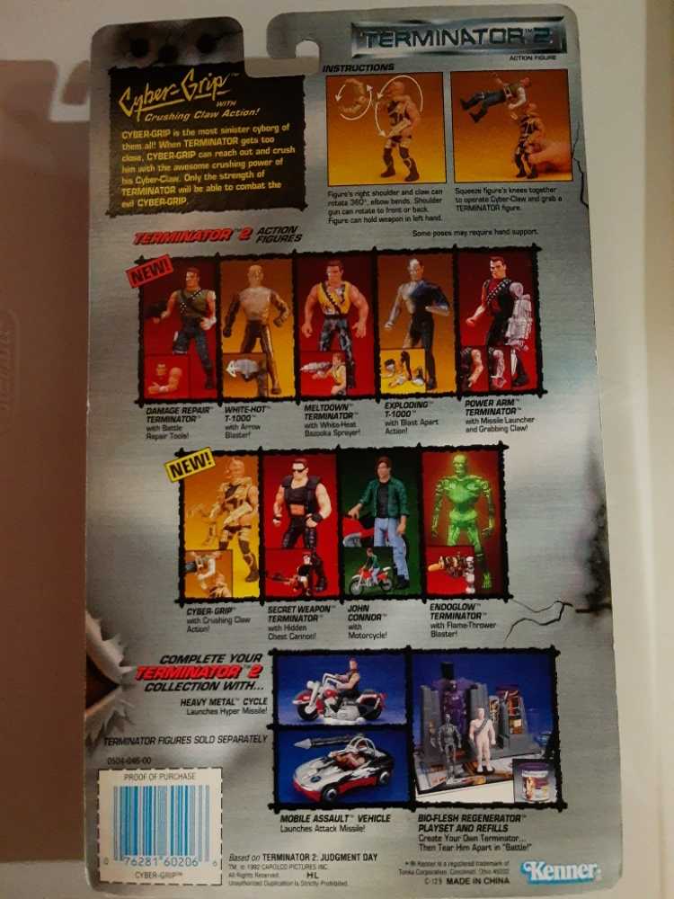 Terminator 2 Cyber Grip Figure - Terminator vinyl figure collectible [Barcode 076281602066] - Main Image 2