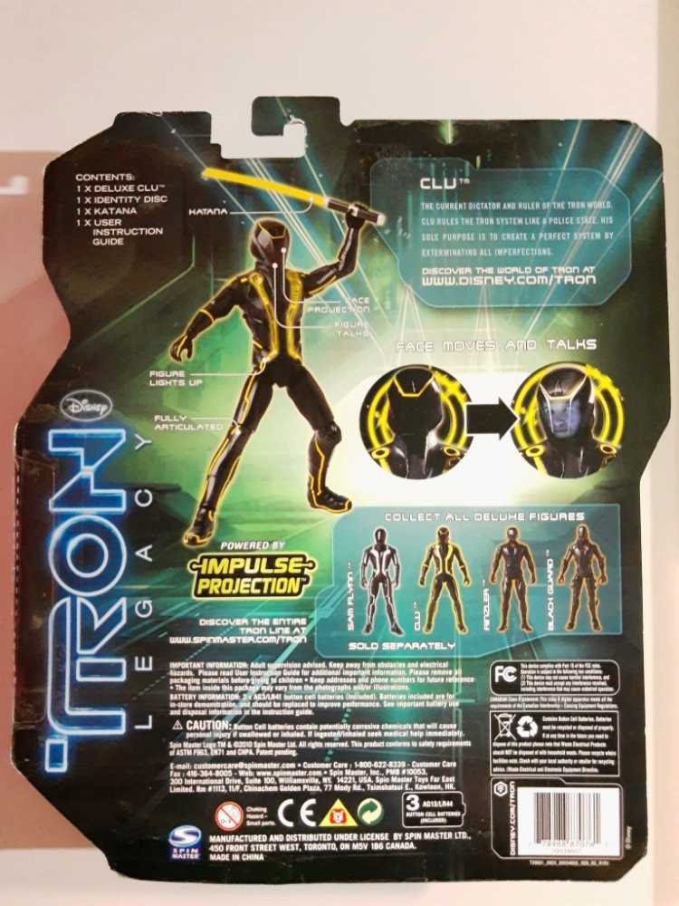 Tron Legacy Deluxe Clu Figure - Tron vinyl figure collectible [Barcode 778988870761] - Main Image 2