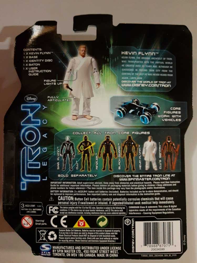 Tron Legacy Kevin Flynn - Tron vinyl figure collectible [Barcode 778988870716] - Main Image 2