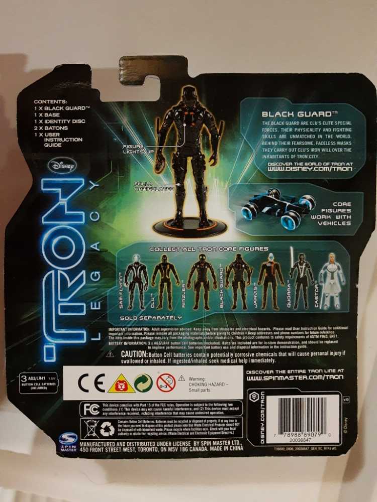 Tron Legacy Black Guard - Tron vinyl figure collectible [Barcode 778988890790] - Main Image 2