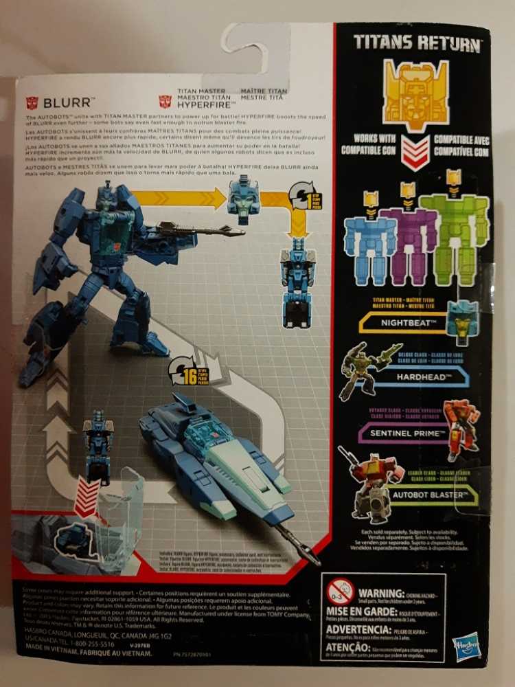 Transformers Titans Return Blurr & Hyperfire - Transformers vinyl figure collectible [Barcode 630509431335] - Main Image 2