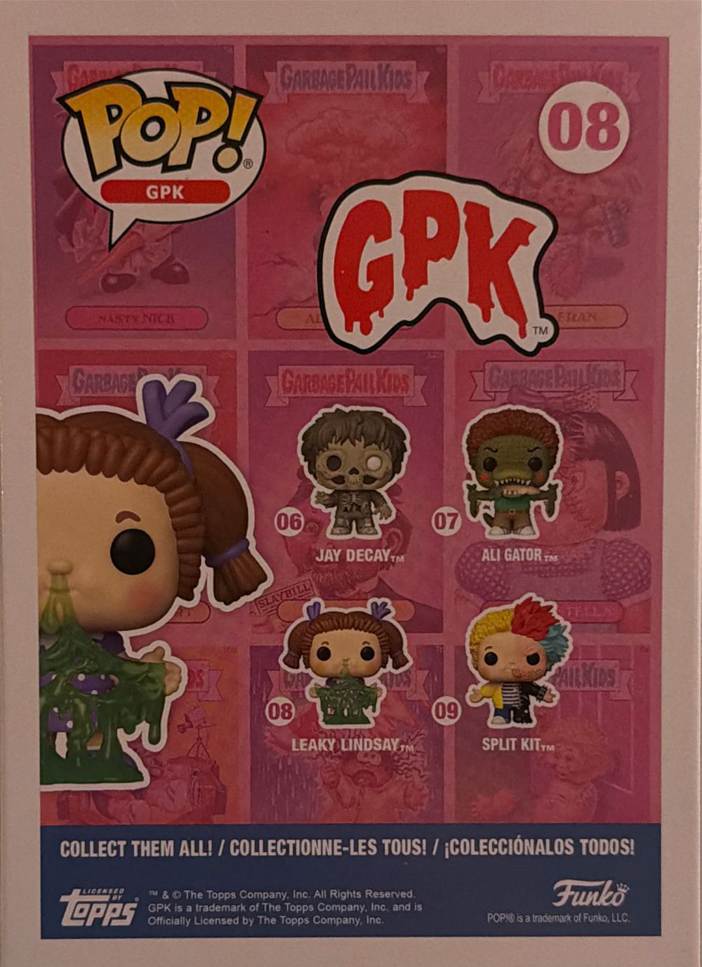 GPK 08 - Leaky Lindsey - Garbage Pail Kids vinyl figure collectible [Barcode 889698543460] - Main Image 2