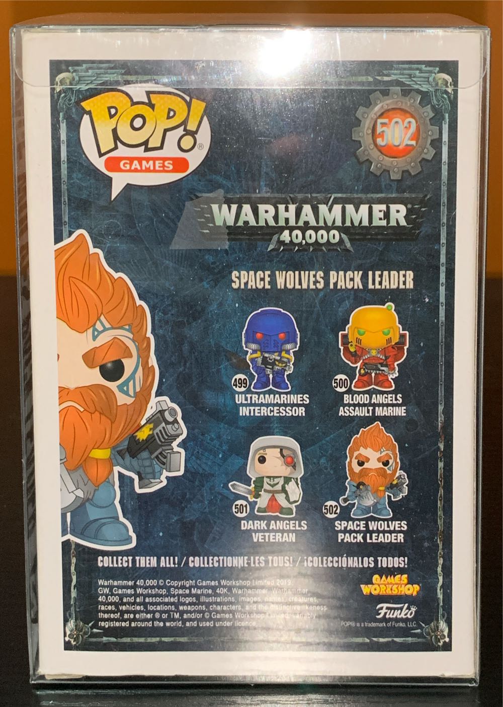 #502: Space Wolves Pack Leader  vinyl figure collectible [Barcode 889698383271] - Main Image 3