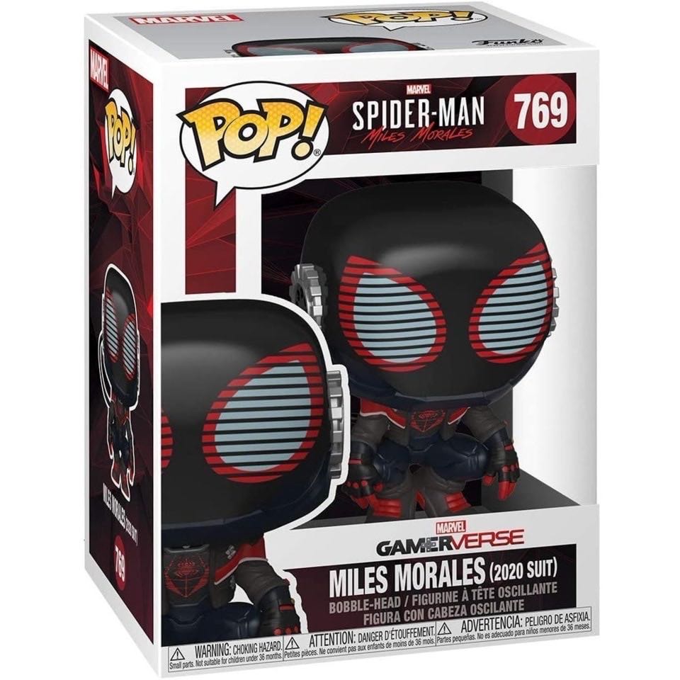 Spider-man: Miles Morales (2020 Suit), #769 (Marvel Spiderman) (Short Shelf 1) - Spider-Man: Miles Morales vinyl figure collectible [Barcode 889698501545] - Main Image 2