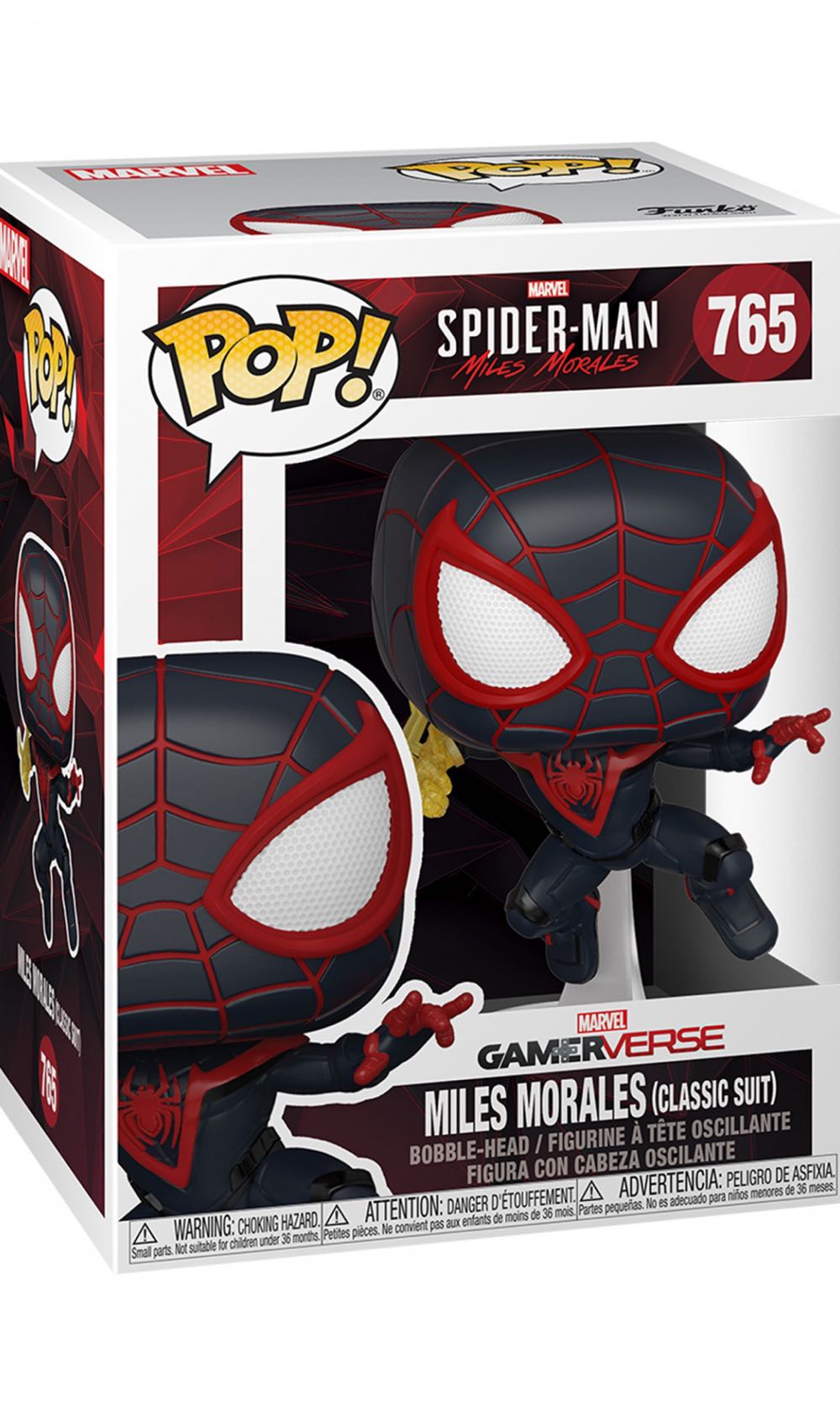 Miles Morales #765 (Classic Suit) - Spider-Man vinyl figure collectible [Barcode 889698501507] - Main Image 2