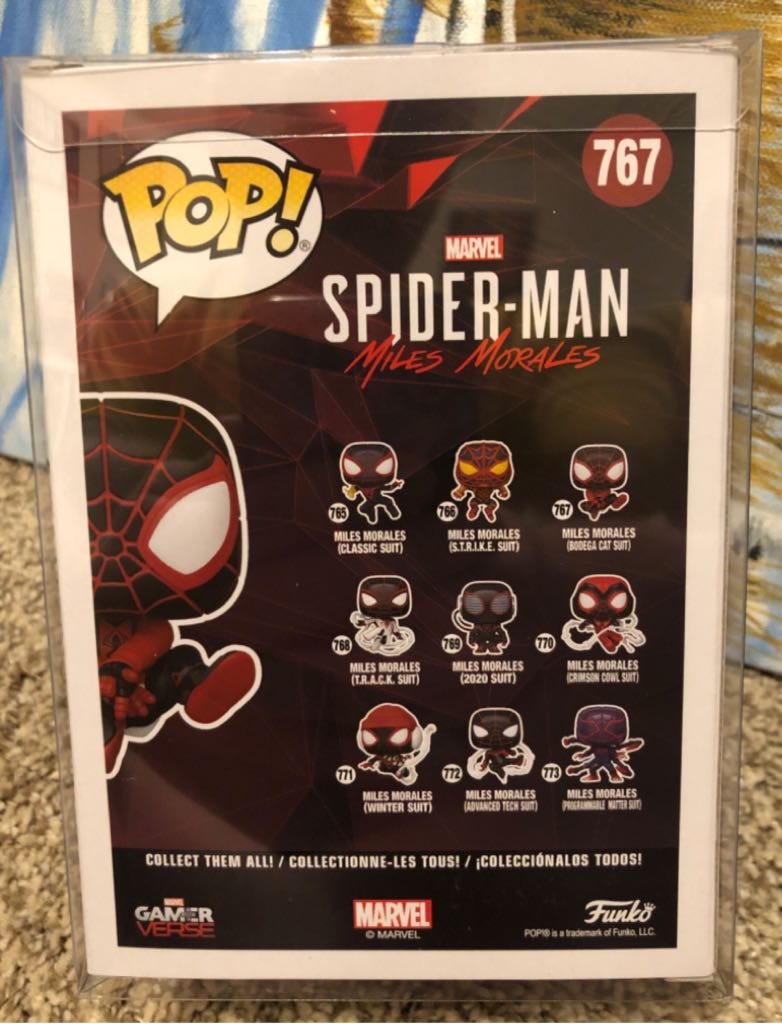 Spider-man: Miles Morales (Bodega Cat Suit), #767 - Spider-Man vinyl figure collectible [Barcode 889698501521] - Main Image 2