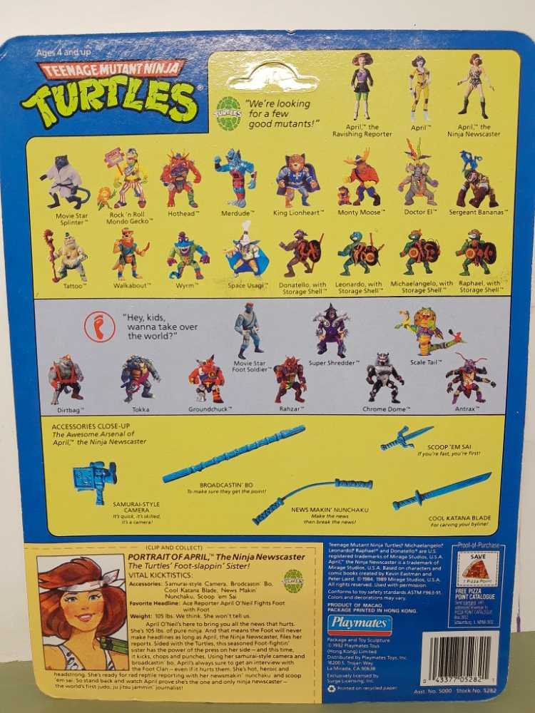 Teenage Mutant Ninja Turtles April The Ninja Newscaster - Teenage Mutant Ninja Turtles vinyl figure collectible [Barcode 043377052821] - Main Image 2