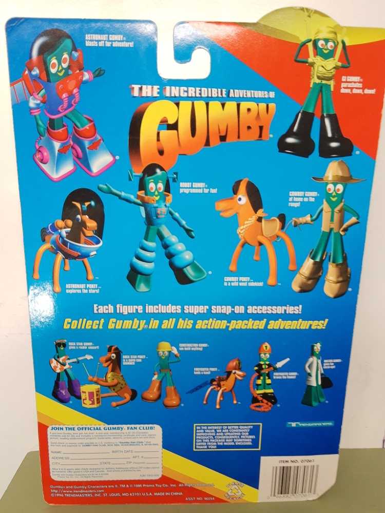 The Incredible Adventures Of Gumby - G.I. Gumby  vinyl figure collectible [Barcode 096882070613] - Main Image 2
