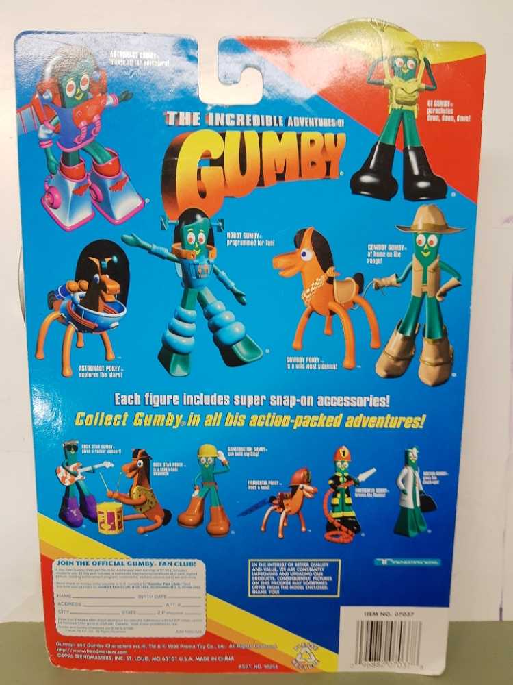 The Incredible Adventures Of Gumby - Astronaut Pokey  vinyl figure collectible [Barcode 096882070378] - Main Image 2