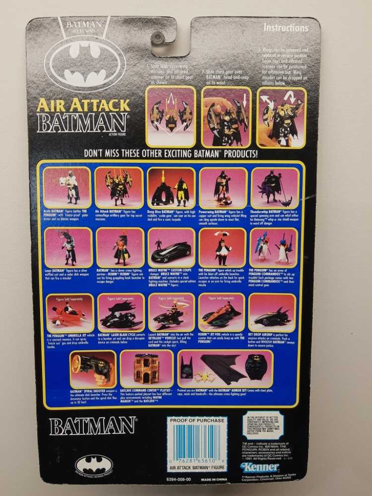 Batman Returns - Air Attack Batman - Batman vinyl figure collectible [Barcode 076281636108] - Main Image 2