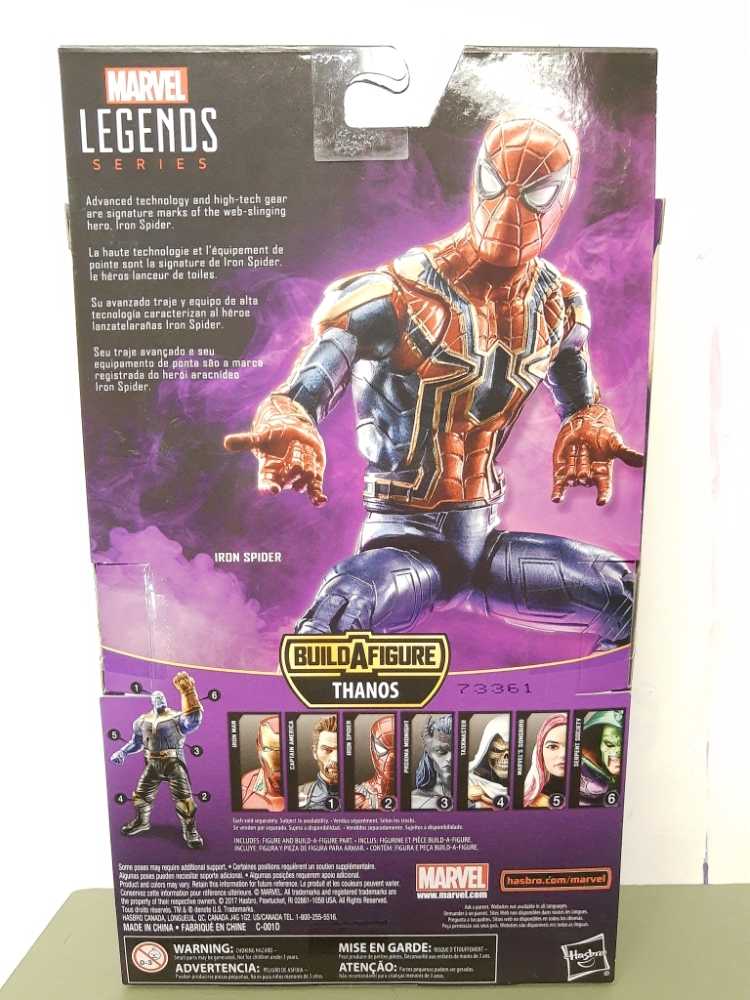 Marvel Legends Avengers Infinity War Series - IRON SPIDER (BAF Thanos Series) - Marvel Universe vinyl figure collectible [Barcode 630509659180] - Main Image 2