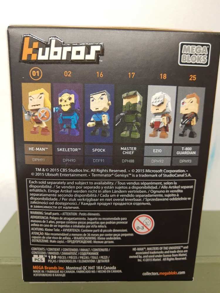 Mega Blocks Kubros Masters Of The Universe - He-Man  vinyl figure collectible [Barcode 887961317503] - Main Image 2