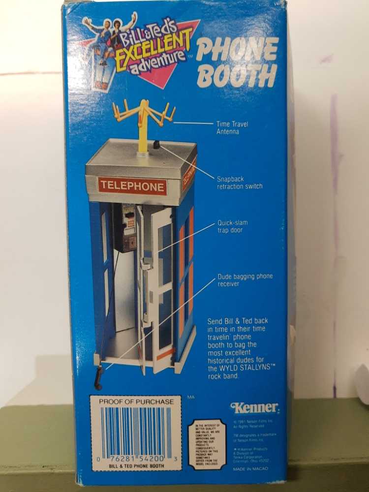 Bill &Ted’s Excellent Adventure - Phone Booth Playset  vinyl figure collectible [Barcode 076281542003] - Main Image 2