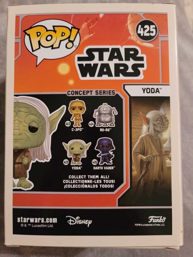 Yoda Concept Series - Star Wars vinyl figure collectible [Barcode 889698501125] - Main Image 3