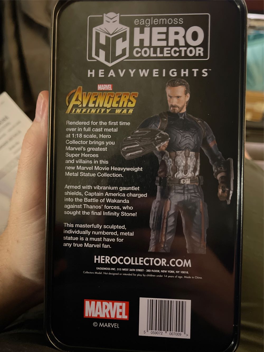 Captain America Avengers Infinity War Metal Statue - Marvel Universe vinyl figure collectible [Barcode 57975540001001] - Main Image 4