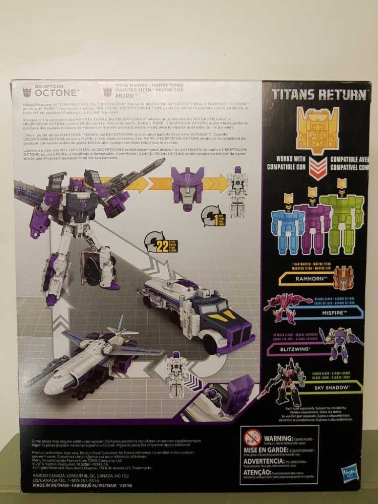 Transformers Titans Return - Octone & Murk - Transformers vinyl figure collectible [Barcode 630509550159] - Main Image 2