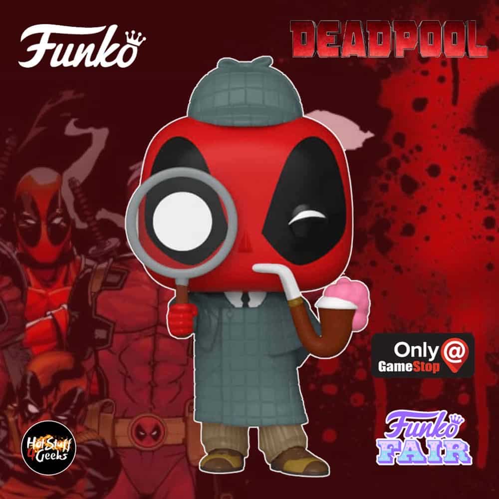 Deadpool Sherlock Pop! 784 - Deadpool vinyl figure collectible [Barcode 889698546911] - Main Image 2