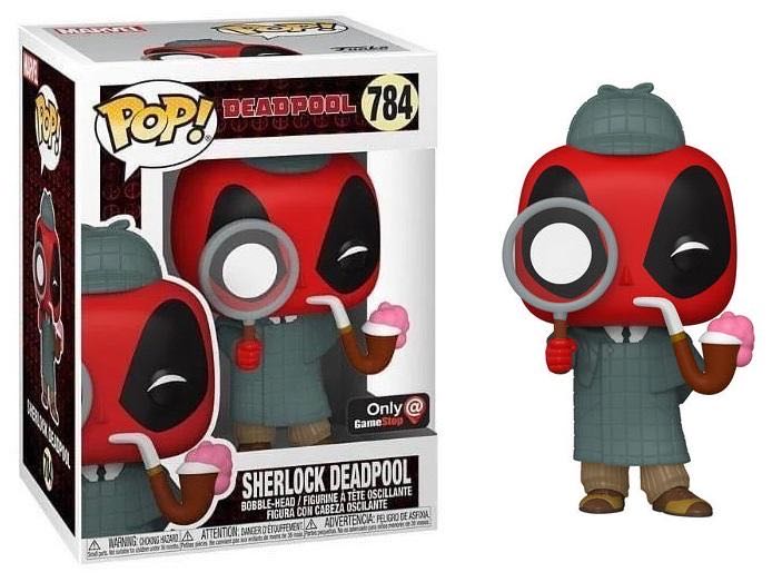 Deadpool Sherlock Pop! 784 - Deadpool vinyl figure collectible [Barcode 889698546911] - Main Image 3