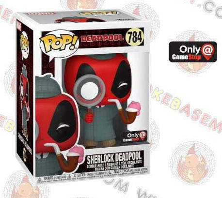 Deadpool Sherlock Pop! 784 - Deadpool vinyl figure collectible [Barcode 889698546911] - Main Image 4