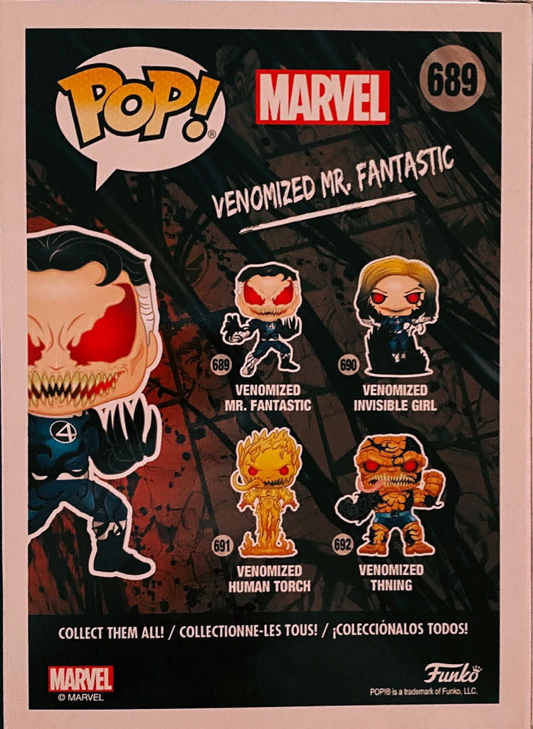 Venomized Mr Fantastic - Venom vinyl figure collectible [Barcode 889698510660] - Main Image 2