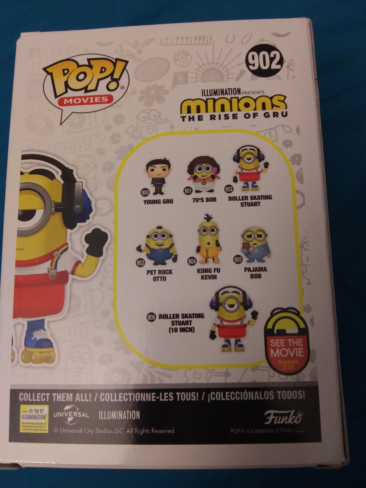 Minions, The Rise Of Gru - Roller Skating Stuart  vinyl figure collectible [Barcode 889698484145] - Main Image 2