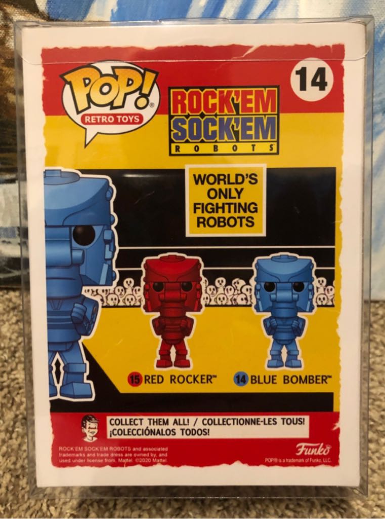 Rock ‘Em Sock ‘Em Robots: BLUE BOMBER - Toy Story vinyl figure collectible [Barcode 889698513203] - Main Image 2